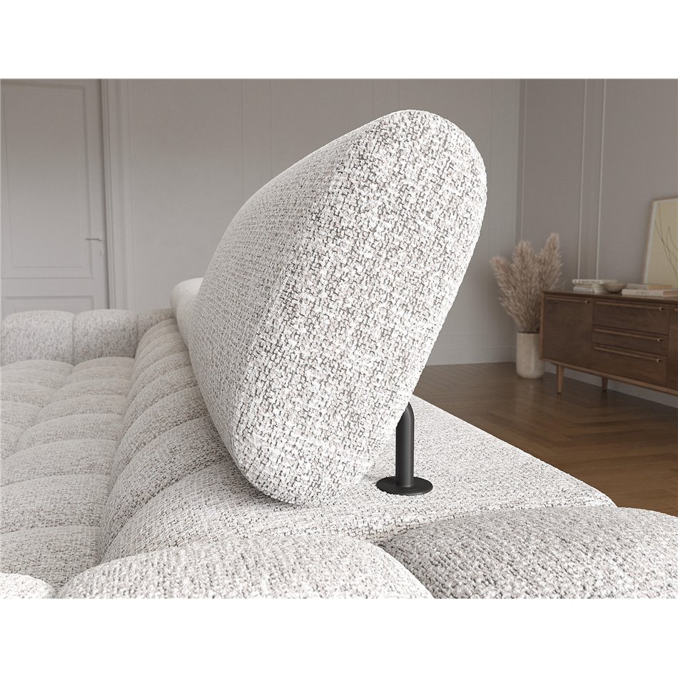 Corner sofa Elferlo R, sleeping function, Pellerito 20, grey, H93x285x181cm