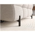 Corner sofa Elferlo R, sleeping function, Royal 18, boucle, beige, H93x285x181cm