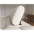 Corner sofa Elferlo R, sleeping function, Royal 18, boucle, beige, H93x285x181cm