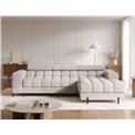 Corner sofa Elferlo R, sleeping function, Sola 18, beige, H93x285x181cm