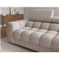 Corner sofa Elferlo R, sleeping function, Sola 18, beige, H93x285x181cm