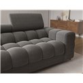 Corner sofa Elferlo L, sleeping function, Sola 06, dark grey, H93x285x181cm