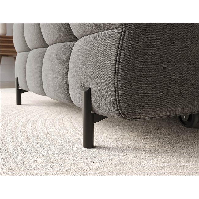 Corner sofa Elferlo L, sleeping function, Sola 06, dark grey, H93x285x181cm