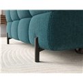 Corner sofa Elferlo L, sleeping function, Amore 40, boucle, blue, H93x285x181cm