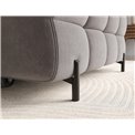 Corner sofa Elferlo L, sleeping function, Aura 04, velvet, grey, H93x285x181cm