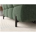Corner sofa Elferlo L, sleeping function, Amore 35, boucle, green, H93x285x181cm