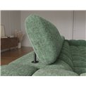 Corner sofa Elferlo L, sleeping function, Amore 35, boucle, green, H93x285x181cm