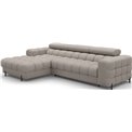 Corner sofa Elferlo L, sleeping function, Royal 20, boucle, beige, H93x285x181cm