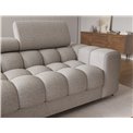 Corner sofa Elferlo L, sleeping function, Royal 20, boucle, beige, H93x285x181cm