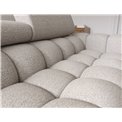 Corner sofa Elferlo L, sleeping function, Royal 20, boucle, beige, H93x285x181cm