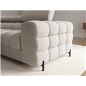 Corner sofa Elferlo L, sleeping function, Royal 20, boucle, beige, H93x285x181cm