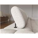 Corner sofa Elferlo L, sleeping function, Royal 20, boucle, beige, H93x285x181cm