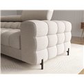 Corner sofa Elferlo L, sleeping function, Royal 18, boucle, beige, H93x285x181cm
