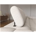 Corner sofa Elferlo L, sleeping function, Royal 18, boucle, beige, H93x285x181cm