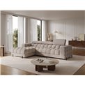 Corner sofa Elferlo L, sleeping function, Sola 18, beige, H93x285x181cm