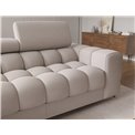 Corner sofa Elferlo L, sleeping function, Sola 18, beige, H93x285x181cm