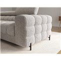 Corner sofa Elferlo L, sleeping function, Pellerito 20, grey, H93x285x181cm