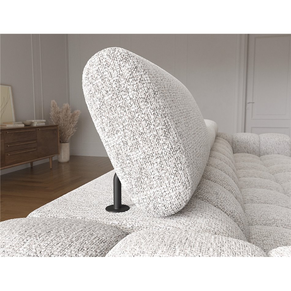 Corner sofa Elferlo L, sleeping function, Pellerito 20, grey, H93x285x181cm