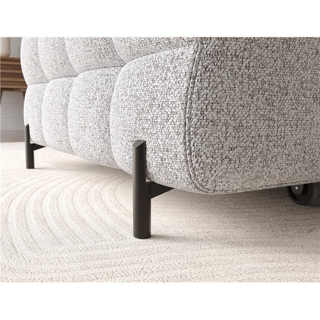 Corner sofa Elferlo L, sleeping function, Pellerito 03, grey, H93x285x181cm