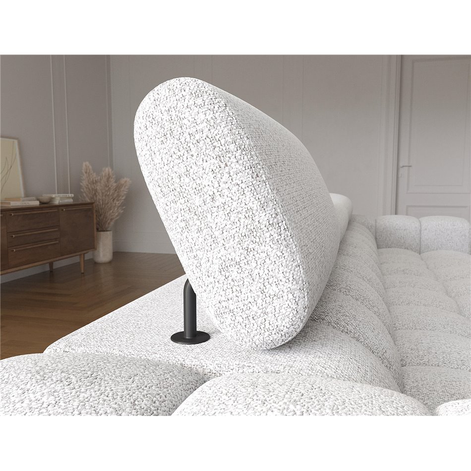 Corner sofa Elferlo L, sleeping function, Pellerito 03, grey, H93x285x181cm