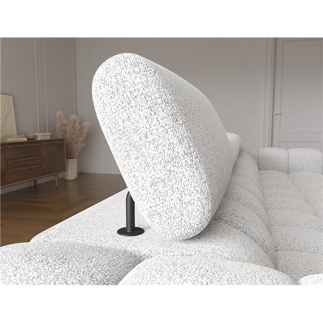 Corner sofa Elferlo L, sleeping function, Pellerito 03, grey, H93x285x181cm