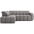 Corner sofa Elfalconn L, electrically extendable, Paolli 04, grey, H107x258x208cm