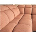 Corner sofa Elfalconn L, electrically extendable, Xillar 24, pink, H107x258x208cm