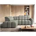 Corner sofa Elfalconn L, electrically extendable, Xillar 100, green, H107x258x208cm