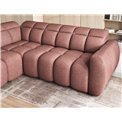 Corner sofa Elfalconn L, electrically extendable, Paolli 24, pink, H107x258x208cm