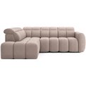 Corner sofa Elfalconn L, electrically extendable, Xillar 20, brown, H107x258x208cm