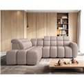 Corner sofa Elfalconn L, electrically extendable, Xillar 20, brown, H107x258x208cm