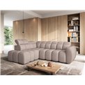 Corner sofa Elfalconn L, electrically extendable, Xillar 20, brown, H107x258x208cm