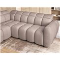 Corner sofa Elfalconn L, electrically extendable, Xillar 20, brown, H107x258x208cm