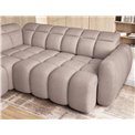Corner sofa Elfalconn L, electrically extendable, Xillar 20, brown, H107x258x208cm