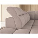 Corner sofa Elfalconn L, electrically extendable, Xillar 20, brown, H107x258x208cm