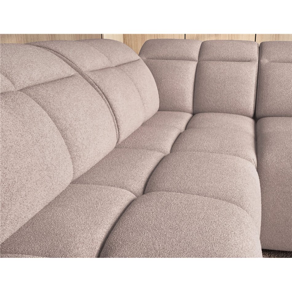 Corner sofa Elfalconn L, electrically extendable, Xillar 20, brown, H107x258x208cm