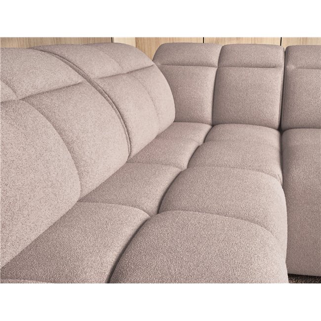 Corner sofa Elfalconn L, electrically extendable, Xillar 20, brown, H107x258x208cm