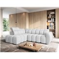 Corner sofa Elfalconn L, electrically extendable, Coralline 01, grey, H107x258x208cm