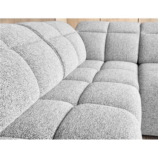 Corner sofa Elfalconn L, electrically extendable, Coralline 01, grey, H107x258x208cm