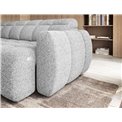 Corner sofa Elfalconn L, electrically extendable, Coralline 01, grey, H107x258x208cm