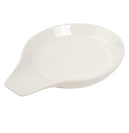 Ceramic spoon holder, white, H2x15x12cm