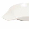 Ceramic spoon holder, white, H2x15x12cm