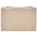 Tissue box OLEYA, beige/brown, H9.7x25.5x14.5cm