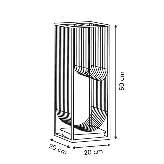 Umbrella holder Metty, beige, 20x20cm H50cm