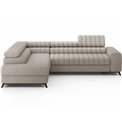 Corner sofa Elkanedo L, sleeping function, Royal 18, boucle, beige, H86x269x204cm