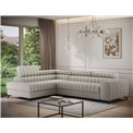Corner sofa Elkanedo L, sleeping function, Royal 18, boucle, beige, H86x269x204cm