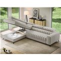 Corner sofa Elkanedo L, sleeping function, Royal 18, boucle, beige, H86x269x204cm