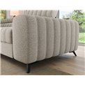 Corner sofa Elkanedo L, sleeping function, Royal 18, boucle, beige, H86x269x204cm