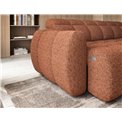 Corner sofa Elfalconn R, electrically extendable, Coralline 30, orange, H107x258x208cm