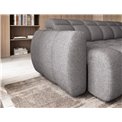 Corner sofa Elfalconn R, electrically extendable, Paolli 04, grey, H107x258x208cm